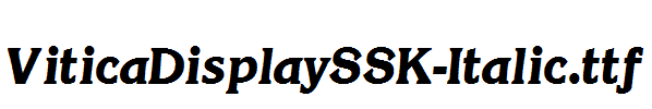 ViticaDisplaySSK-Italic.ttf