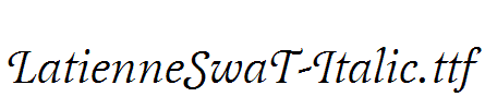 LatienneSwaT-Italic.ttf