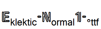 Eklektic-Normal1-.ttf