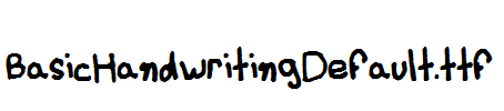 BasicHandwritingDefault.ttf