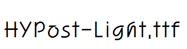 HYPost-Light.ttf