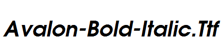 Avalon-Bold-Italic.ttf