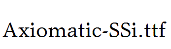 Axiomatic-SSi.ttf