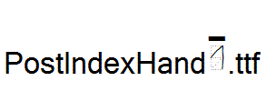 PostIndexHand1.ttf