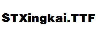 STXingkai.ttf