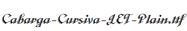 Cabarga-Cursiva-LET-Plain.ttf