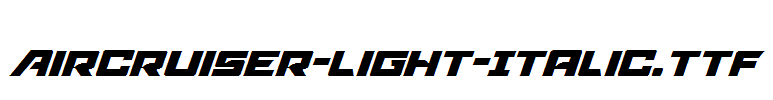 Aircruiser-Light-Italic.ttf