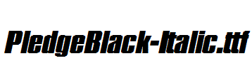 PledgeBlack-Italic.ttf