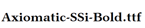 Axiomatic-SSi-Bold.ttf