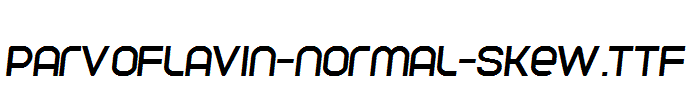 Parvoflavin-Normal-Skew.ttf