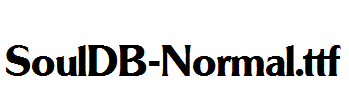 SoulDB-Normal.ttf