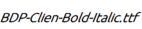 BDP-Clien-Bold-Italic.ttf