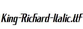 King-Richard-Italic.ttf