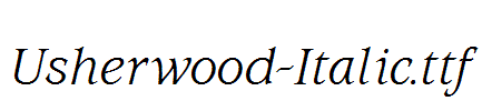 Usherwood-Italic.ttf