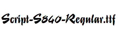 Script-S840-Regular.ttf