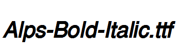 Alps-Bold-Italic.ttf