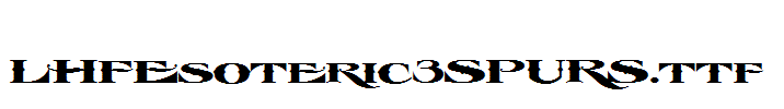 LHFEsoteric3SPURS.ttf