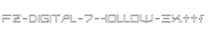 FZ-DIGITAL-7-HOLLOW-EX.ttf