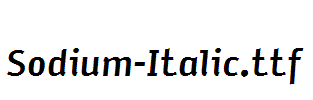 Sodium-Italic.ttf