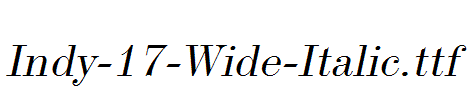 Indy-17-Wide-Italic.ttf