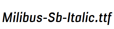 Milibus-Sb-Italic.ttf