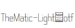 TheMatic-Light.otf