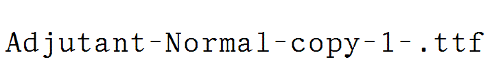 Adjutant-Normal-copy-1-.ttf