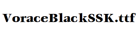 VoraceBlackSSK.ttf