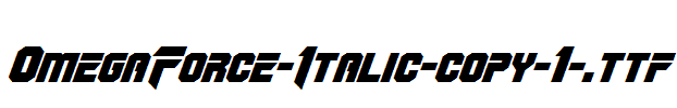 OmegaForce-Italic-copy-1-.ttf