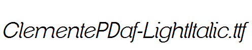 ClementePDaf-LightItalic.ttf