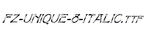 FZ-UNIQUE-8-ITALIC.ttf