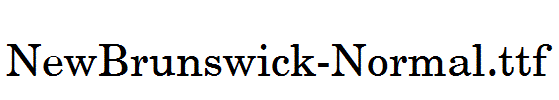 NewBrunswick-Normal.ttf