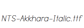 NTS-Akkhara-Italic.ttf