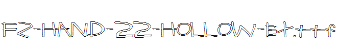 FZ-HAND-22-HOLLOW-EX.ttf