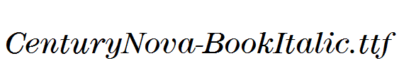 CenturyNova-BookItalic.ttf