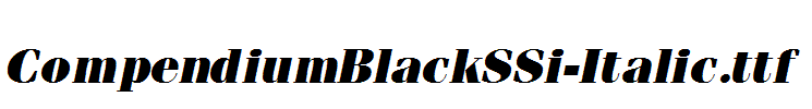 CompendiumBlackSSi-Italic.ttf