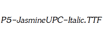 P5-JasmineUPC-Italic.ttf