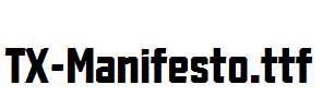 TX-Manifesto.ttf