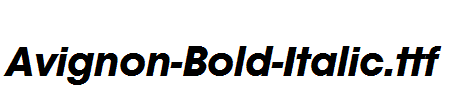 Avignon-Bold-Italic.ttf