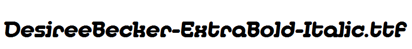 DesireeBecker-ExtraBold-Italic.ttf