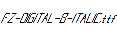 FZ-DIGITAL-8-ITALIC.ttf