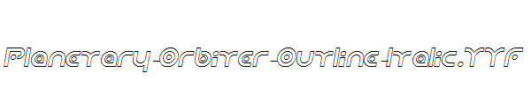 Planetary-Orbiter-Outline-Italic.ttf