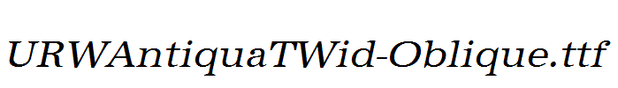 URWAntiquaTWid-Oblique.ttf