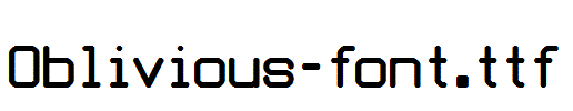 Oblivious-font.ttf