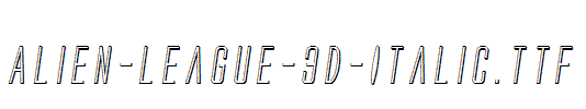 Alien-League-3D-Italic.ttf