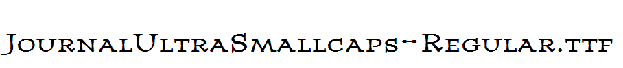 JournalUltraSmallcaps-Regular.ttf