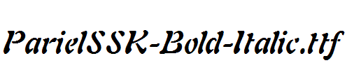 ParielSSK-Bold-Italic.ttf