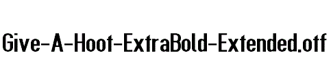 Give-A-Hoot-ExtraBold-Extended.otf