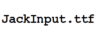 JackInput.ttf