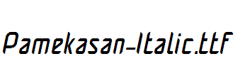 Pamekasan-Italic.ttf